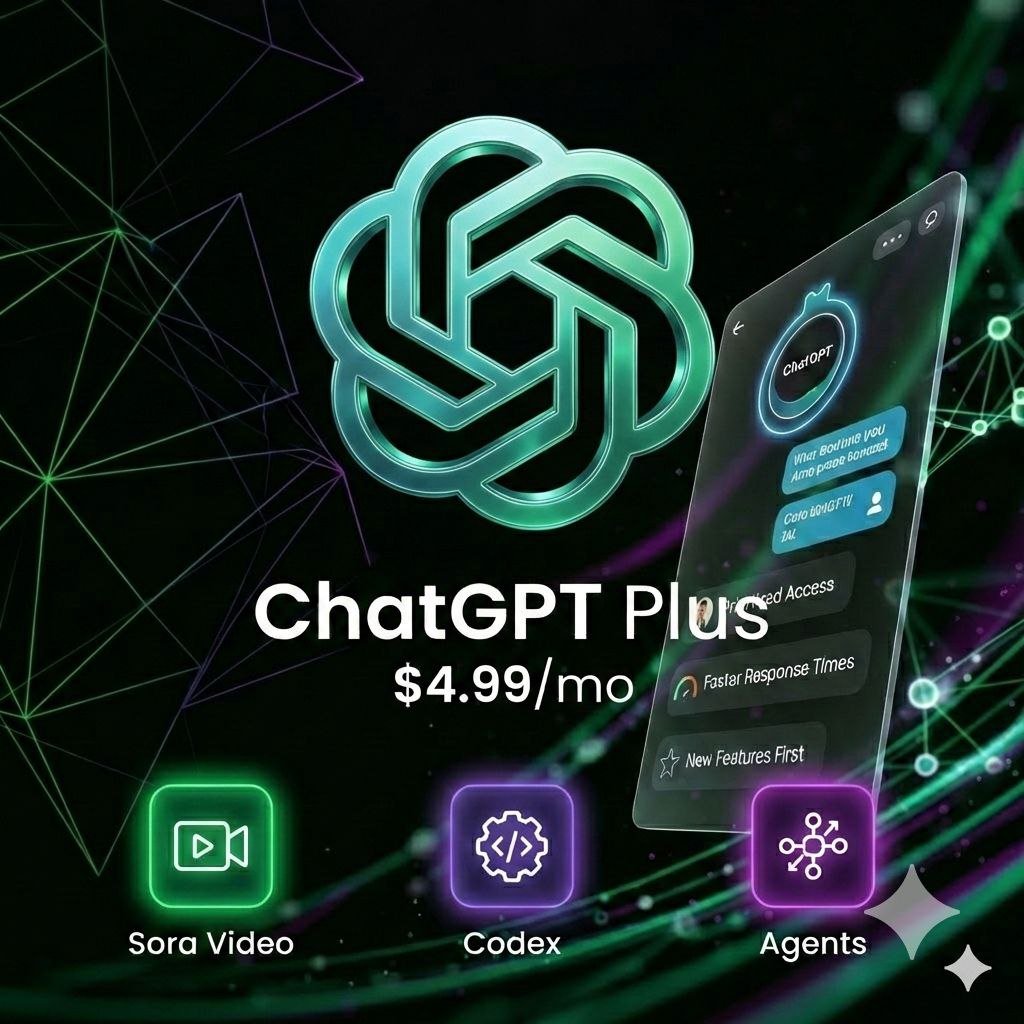ChatGPT Plus 1 Month Subscription – Instant Activation