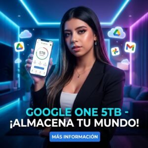 Google One 5TB + Gemini Pro | 1 Año Oficial
