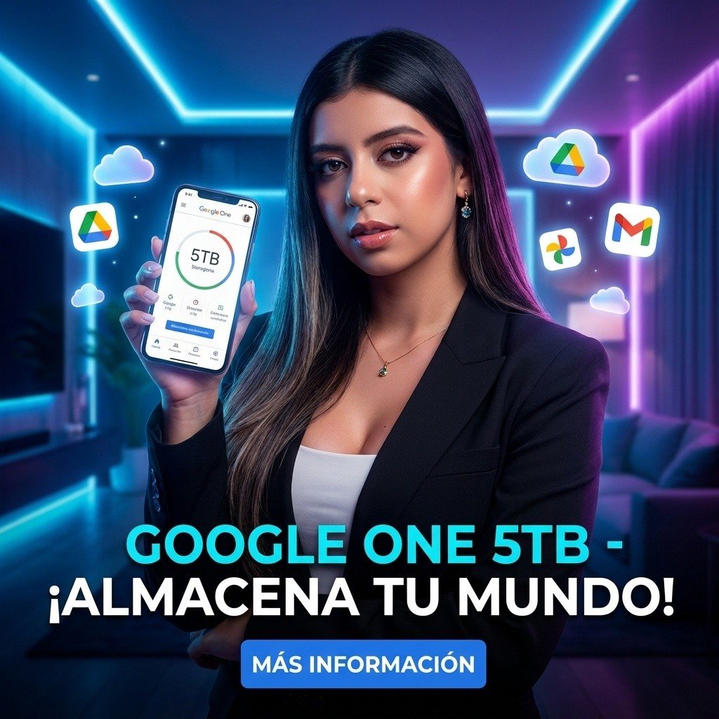 Google One 5TB + Gemini Pro | 1 Año Oficial